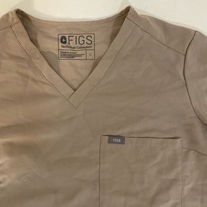 FIGS one pocket BEIGE Women’s scrub top